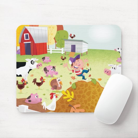 Tijd tot graaf - Farmyard Muismat (Met muis)