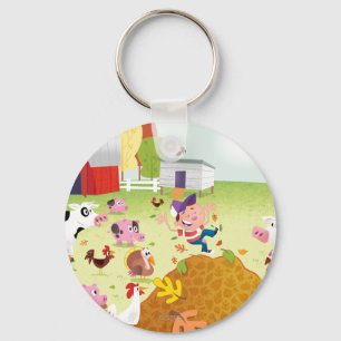 Tijd tot graaf - Farmyard Sleutelhanger