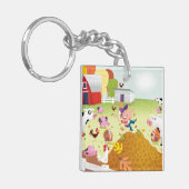 Tijd tot graaf - Farmyard Sleutelhanger (Voorkant Links)