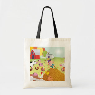 Tijd tot graaf - Farmyard Tote Bag