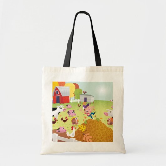 Tijd tot graaf - Farmyard Tote Bag (Voorkant)