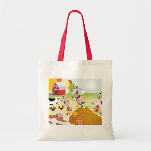 Tijd tot graaf - Farmyard Tote Bag (Voorkant)