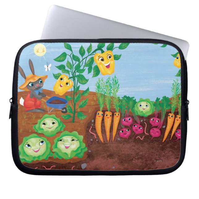 Tijd tot graaf-tuin laptop sleeve (Voorkant)