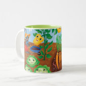 Tijd tot graaf tweekleurige koffiemok (Voorkant links)