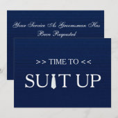 Tijd tot het Blauwe Witte Stropdas van de Oplossin Kaart (Voorkant / Achterkant)