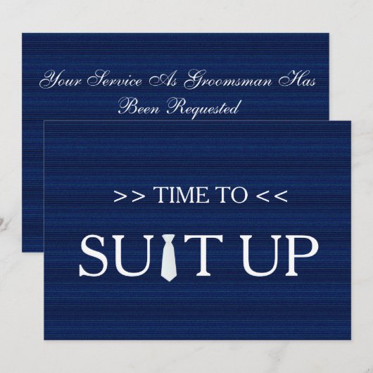 Tijd tot het Blauwe Witte Stropdas van de Oplossin Kaart (Voorkant / Achterkant)