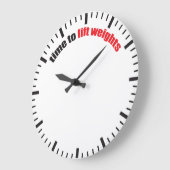 Tijd tot het gewicht van de lift - Gym Motivatie Grote Klok (Hoek)