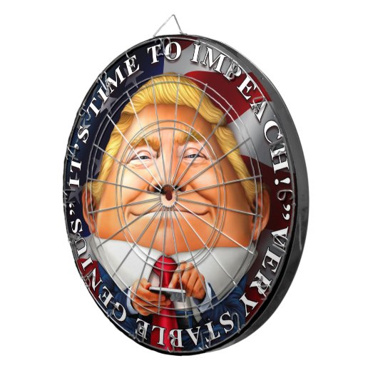 Tijd tot impeach, "Zeer stabiele Genius" Dartbord (Voorkant Rechts)