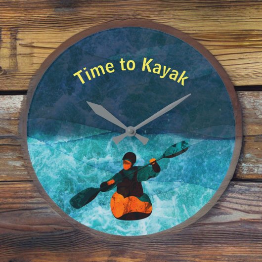 Tijd tot Kayak Clock Grote Klok