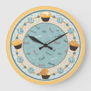 Tijd tot Munch my Muffin (Clock) Grote Klok