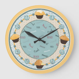Tijd tot Munch my Muffin (Clock) Grote Klok