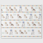  tijd tot PAWTY Corgi Cadeaupapier (Vlak)