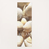 Tijd tot relaxen of Jouw tekst Sea Shells Foto Yogamat (Voorkant)
