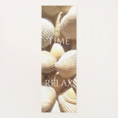 Tijd tot relaxen of Jouw tekst Sea Shells Foto Yogamat (Achterkant)