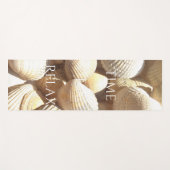 Tijd tot relaxen of Jouw tekst Sea Shells Foto Yogamat (Voorkant (horizontaal))