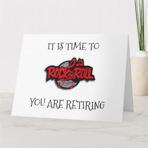 TIJD TOT ***RETIRE***-LET "ROCK AND ROLL" KAART