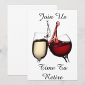 "TIJD TOT RETIRE" RETIREMENT PARTY CELEBRATION KAART (Voorkant / Achterkant)