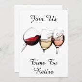 "TIJD TOT RETIRE" RETIREMENT PARTY CELEBRATION KAART (Voorkant / Achterkant)