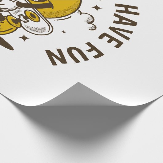 Tijd tot schaats cadeaupapier (Hoek)