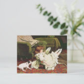 Tijd tot spel, 1886 briefkaart (Staand voorkant)