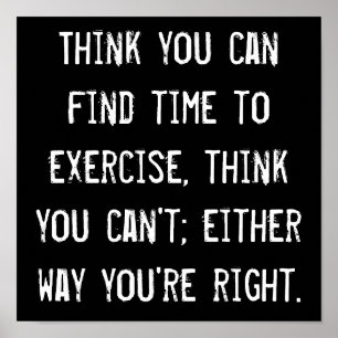 Tijd tot uitoefening poster