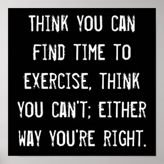 Tijd tot uitoefening poster