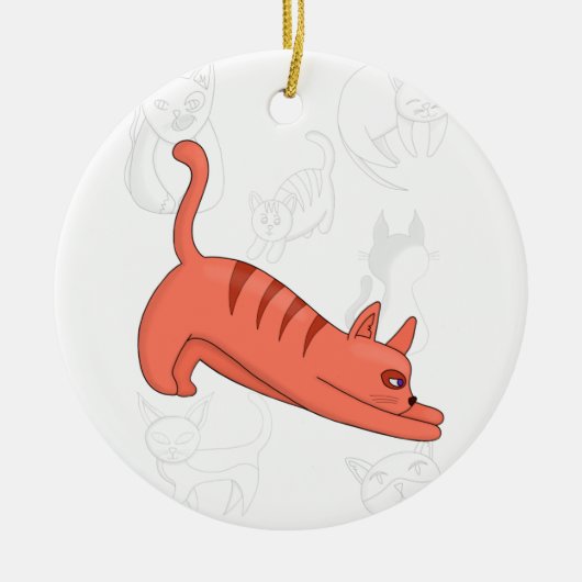 Tijd tot uitrekken keramisch ornament (Voorkant)