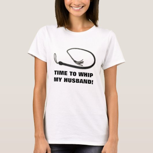 TIJD TOT WANNEER MIJN HUSBAND! T-SHIRT (Voorkant)