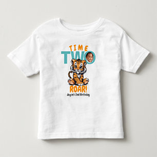 Tijd twee brullen! Schattigee Oranje Tijger 2e Ver Kinder Shirts