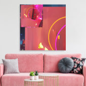 Tijd uit het ritme canvas afdruk (Insitu (Woonkamer))