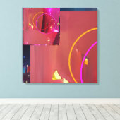 Tijd uit het ritme canvas afdruk (Insitu (Houten vloer))