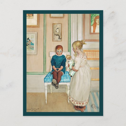 Tijd uit in de hoek briefkaart (Voorkant)