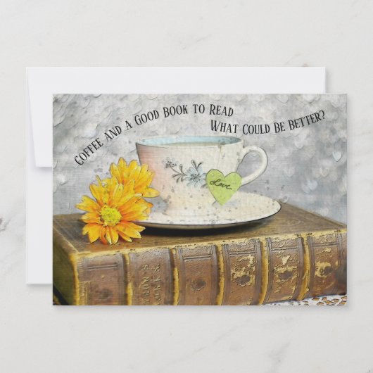 Tijd uit Vacation Koffie en een Goed Boek om te le (Voorkant)