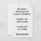 Tijd V2 van de Retro Partij Kaart (Achterkant)