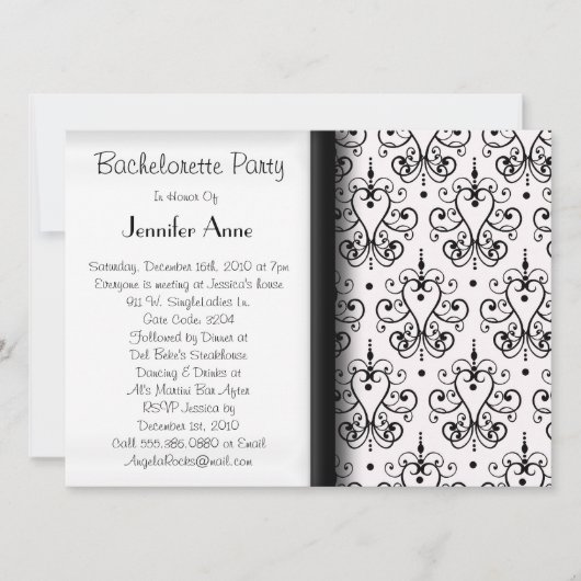 Tijd van Cute Bachelorette Party Kaart (Voorkant)