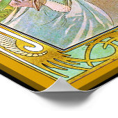 Tijd van de Dag, Alphonse Mucha Poster (Hoek)