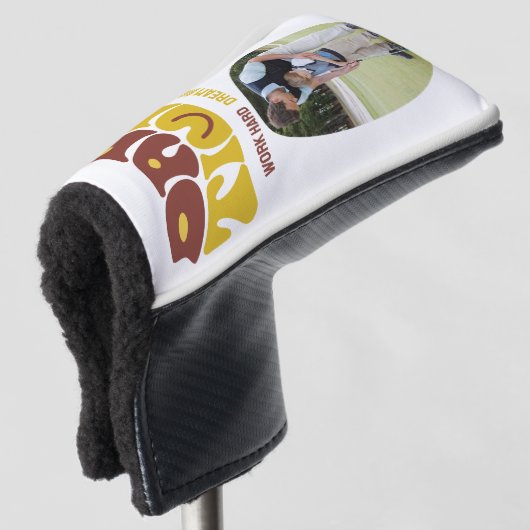 TIJD VAN DE PAPA DROOM GROOT TRENDY ONTWERP GOLFHEADCOVER (3/4 voorkant)