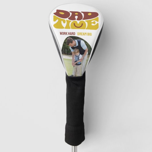 TIJD VAN DE PAPA DROOM GROOT TRENDY ONTWERP GOLFHEADCOVER (Voorkant)