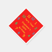 Tijd van de partij, 100e verjaardag, Rode klok, na Servetten (Hoek)