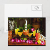 Tijd van feestdag briefkaart (Voorkant / Achterkant)