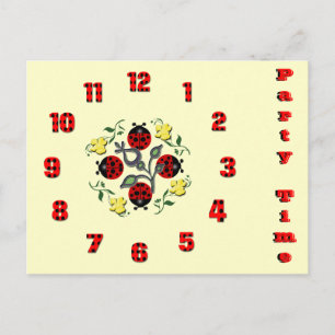 Tijd van feestdag briefkaart
