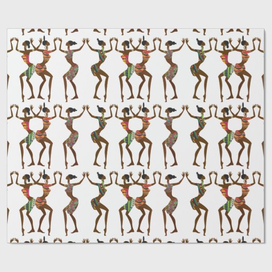 Tijd van feestdag cadeaupapier (Vlak)