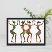 Tijd van feestdag kaart (Staand voorkant)