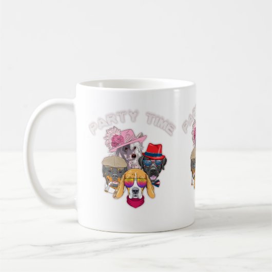 Tijd van feestdag koffiemok (Links)