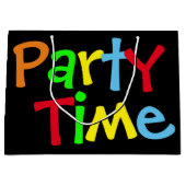 Tijd van feestdag large cadeautasje (Voorkant)