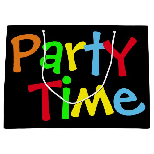 Tijd van feestdag large cadeautasje (Voorkant)