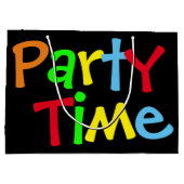 Tijd van feestdag large cadeautasje (Achterkant)