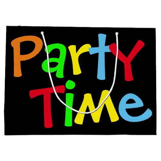 Tijd van feestdag large cadeautasje (Achterkant)