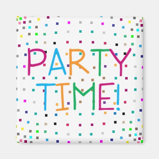 Tijd van feestdag magneet (Voorkant)