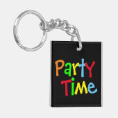 Tijd van feestdag sleutelhanger (Voorkant Links)